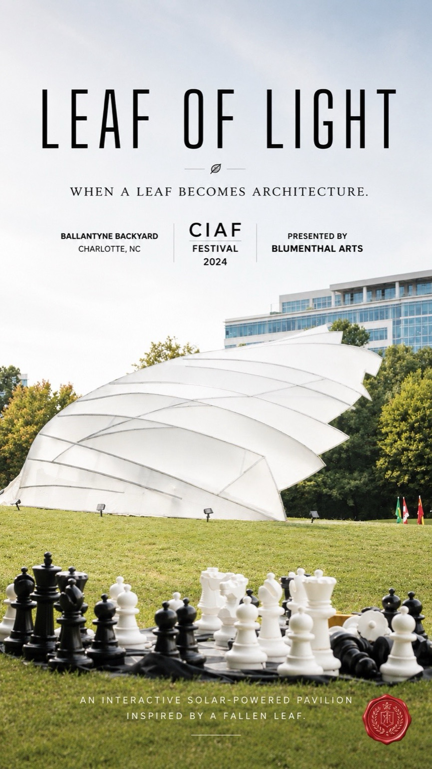 Leaf of Light — Solar-Powered Pavilion